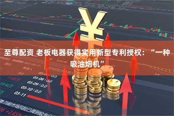 至尊配资 老板电器获得实用新型专利授权：“一种吸油烟机”