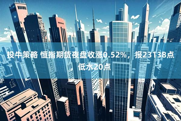 投牛策略 恒指期货夜盘收涨0.52%，报23138点，低水20点